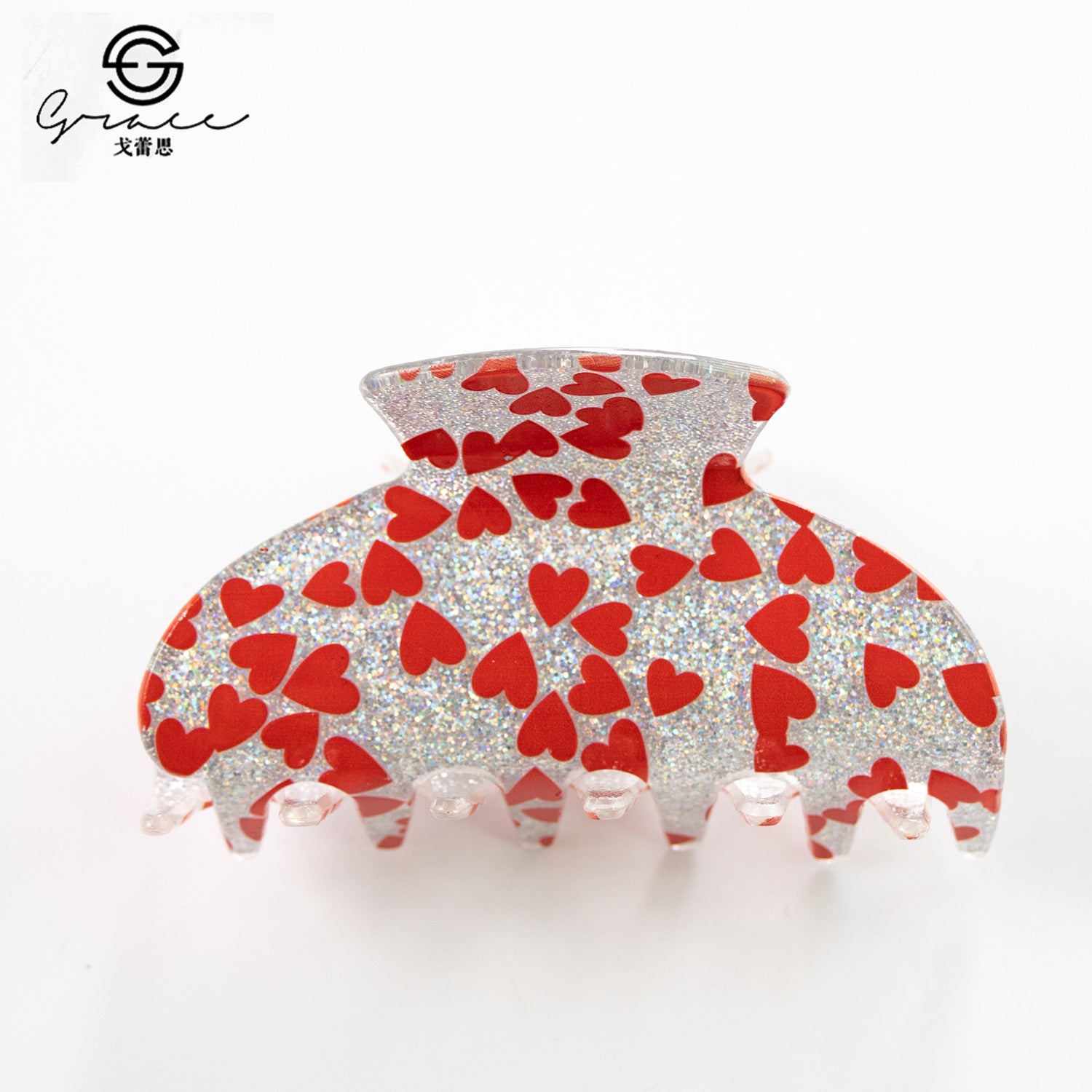 Wholesale Valentine's Day Love Acrylic Hair Clips
